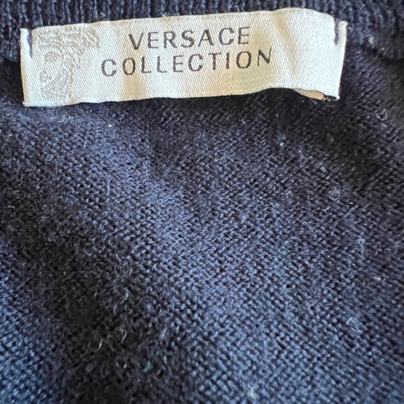 Versace Collection Navy Blue Sweater – Men’s XL - Picture 2 of 5